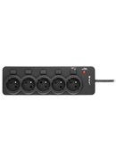  Tracer 46976 PowerGuard 1.8m Black (5 Outlets) Hover