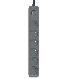  Tracer 47025 Zebra mobile ready 1.5m (5 outlets + 2USB 2,1A)  Hover
