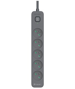  Tracer 47813 Super Line+ Graphite 1.5m (5 outlets )  Hover