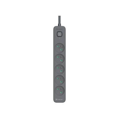  Tracer 47813 Super Line+ Graphite 1.5m (5 outlets )
