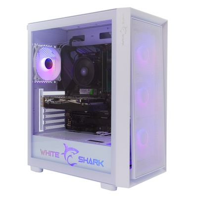  White Shark GCC-2401 Warhead-3 White 4 Fans 12cm RGB