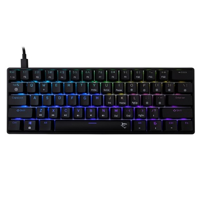 Tastatūra White Shark GK-004121 Shinobi-2 Blue Switch, Black US