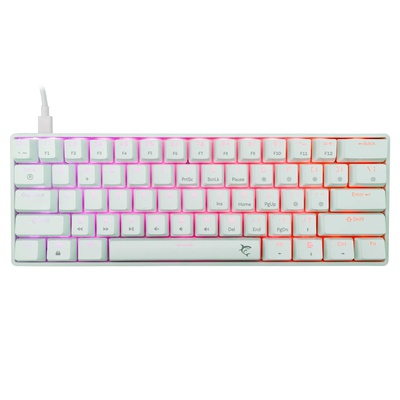 Tastatūra White Shark GK-004211 Shinobi-2 Red Switch, White US