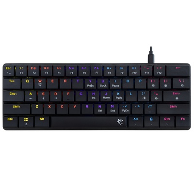 Tastatūra White Shark GK-006111 Nagamaki Black-Mechanical / US-Red.SW