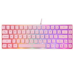 Tastatūra White Shark GK-2201 RONIN Pink-US