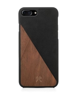  Woodcessories EcoSplit Wooden+Leather iPhone 7+ / 8+  Walnut/black eco249  Hover
