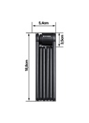  XRIDER XR00FL01 Segmented Folding Bike Lock for Frame Hover