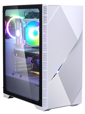  Zalman Z3 Iceberg White ATX,T/G,ARGB Fan x 2  Hover