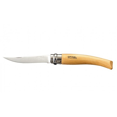  Opinel Slim Beechwood nerūsējošā tērauda nazis Nr 8