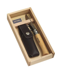  Nazis OPINEL Stainles Steel Nr.08, olīvu rokturis, dāvanu kaste.  Hover