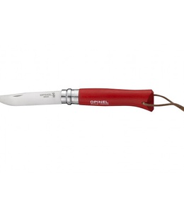  Nazis, Opinel Trekking Nr 8 Stainless Steel, sarkans  Hover