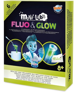  Eksperimentāls komplekts, Buki Mini Lab Fluo & Glow Eksperimentāls komplekts  Hover