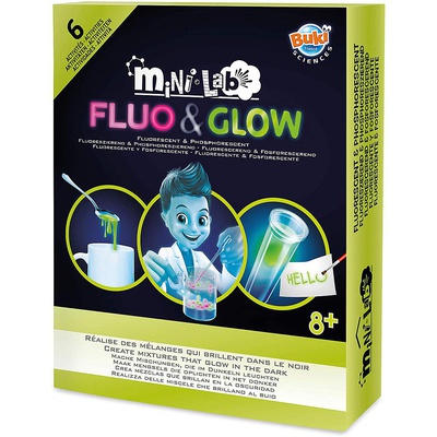  Eksperimentāls komplekts, Buki Mini Lab Fluo & Glow Eksperimentāls komplekts