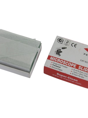  Mikroskopa priekšmetstikliņi, matēti, 50 gab.. 26x76mm  Hover