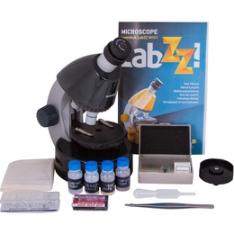 Mikroskops bērniem, Levenhuk LabZZ M101 Moonstone, 40x-640x, ar eksperimentu komplektu