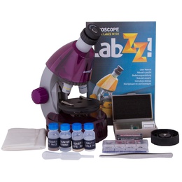  Mikroskops bērniem, Levenhuk LabZZ M101 Amethyst, 40x-640x, ar Eksperimenta komplektu