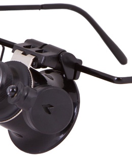  Levenhuk Zeno Vizor G2 PLUS Palielināmais stikls & Brilles ar Apgaismojumu (20x)  Hover