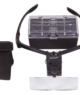  Levenhuk Zeno Vizor G3 PLUS Palielināmais stikls & Brilles ar Apgaismojumu (1-3,5x)  Hover