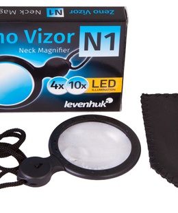  Palielināmais Stikls Levenhuk Vizor N1 ar LED Apgaismojumu  46mm  4x-10x  Hover