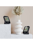  BRESSER klimata monitora termometrs/higrometrs DCF trīsdaļīgs komplekts, melns Hover