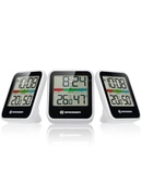  BRESSER klimata monitora termometrs/higrometrs DCF trīsdaļīgs balts