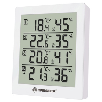 Meteoroloģiskā stacija Bresser Temeo Hygro Quadro, balta
