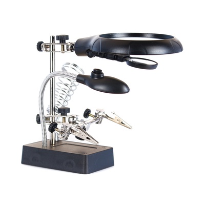  Galda Lupa & Konstruktors ar Apgaismojumu un Lokano Stiprinājumu Levenhuk Zeno D11 PLUS (2