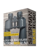  Mitrumizturīgs Porro Levenhuk Sherman BASE 10x50 binoklis ar BAK4 Stiklu Prizmām Hover