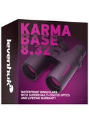  Levenhuk Karma 8x32 BASE  Kompakts Mitrumizturīgs Roof Prizmas Binoklis ar Dzidrinātiem Ja Hover