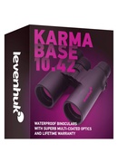 Levenhuk Karma 10x42 BASE Kompakts Mitrumizturīgs Roof Prizmas Binoklis ar Dzidrinātiem Ja Hover