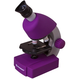  Mikroskops,Bresser Juniors 40x-640x Violets ar eksperimenta komplektu, ar telefona adapter