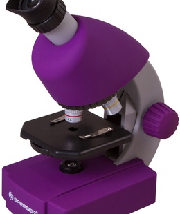  Mikroskops,Bresser Juniors 40x-640x Violets ar eksperimenta komplektu, ar telefona adapter  Hover