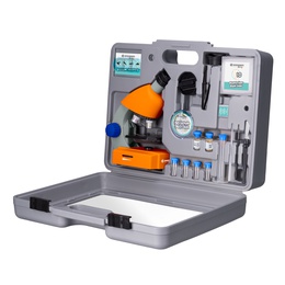  Mikroskops 40x-640x ar piederumiem un cieto kārbu, BRESSER Junior