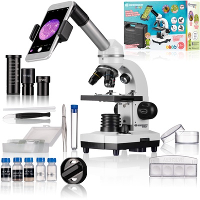  BRESSER JUNIOR Biolux SEL Student Microscope with hard shell case