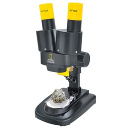  Stereo Mikroskops National Geographics 20x ar minerālu paraugiem