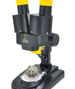  Stereo Mikroskops National Geographics 20x ar minerālu paraugiem  Hover