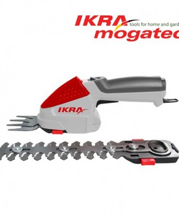  Dzīvžogu un zāles šķēru komplekts Ikra Mogatec IGBS 1054 LI, 7,2 V, 2,2 Ah akumulatora, 7,5/16 cm  Hover