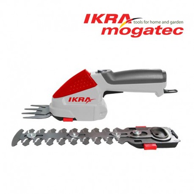  Dzīvžogu un zāles šķēru komplekts Ikra Mogatec IGBS 1054 LI, 7,2 V, 2,2 Ah akumulatora, 7,5/16 cm