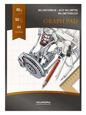  Milimetru papīrs A4/50 lapas,  AURORA  Hover