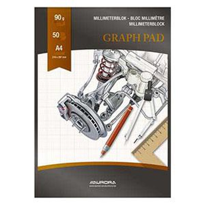  Milimetru papīrs A4/50 lapas,  AURORA