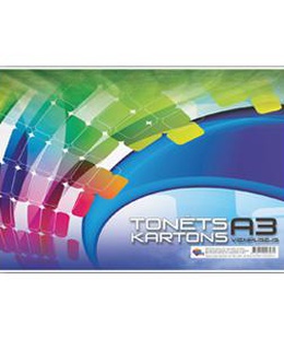  Krāsains kartons A3,  8 krāsas,  vienpusīgs  Hover
