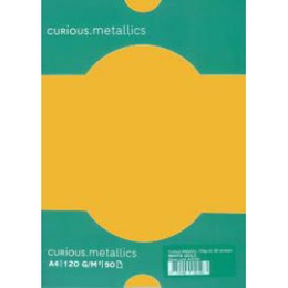  Papīrs Curious Metallics Super Gold,  A4,  120g,  50 loksnes
