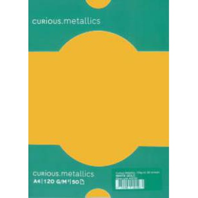  Papīrs Curious Metallics Super Gold,  A4,  120g,  50 loksnes