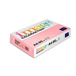  Krāsains papīrs IMAGE C. A4 80g/m2 500lap. Tropic/gaiši rozā