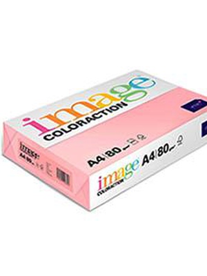  Krāsains papīrs IMAGE C. A4 80g/m2 500lap. Tropic/gaiši rozā  Hover