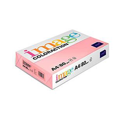  Krāsains papīrs IMAGE C. A4 80g/m2 500lap. Tropic/gaiši rozā