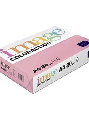  Krāsains papīrs IMAGE C A4 80g/m2 500lap. Coral/rozā krāsā  Hover