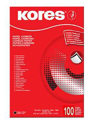  Kopējamais papīrs KORES,  A4,  100 loksnes,  melna krāsa  Hover