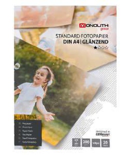  Fotopapīrs A4 200g 20lap glancēts Monolit  Hover