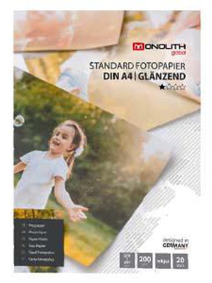  Fotopapīrs A4 200g 20lap glancēts Monolit  Hover